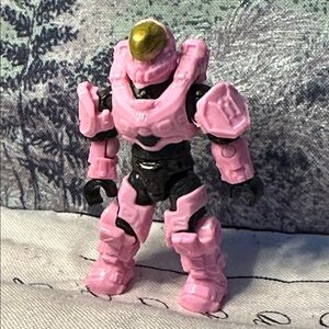 HALO MEGA BLOKS CONSTRUX UNSC Pink Spartan Hermes 2” Figure Delta Series